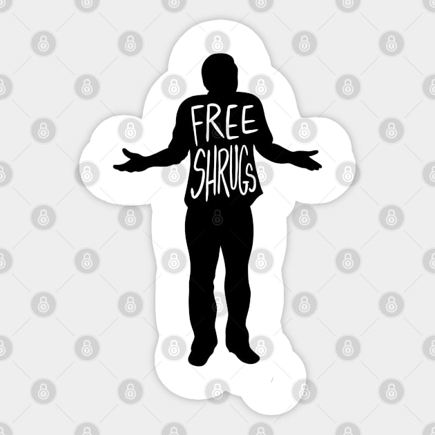 Free Shrugs Sticker by Good Graphics 